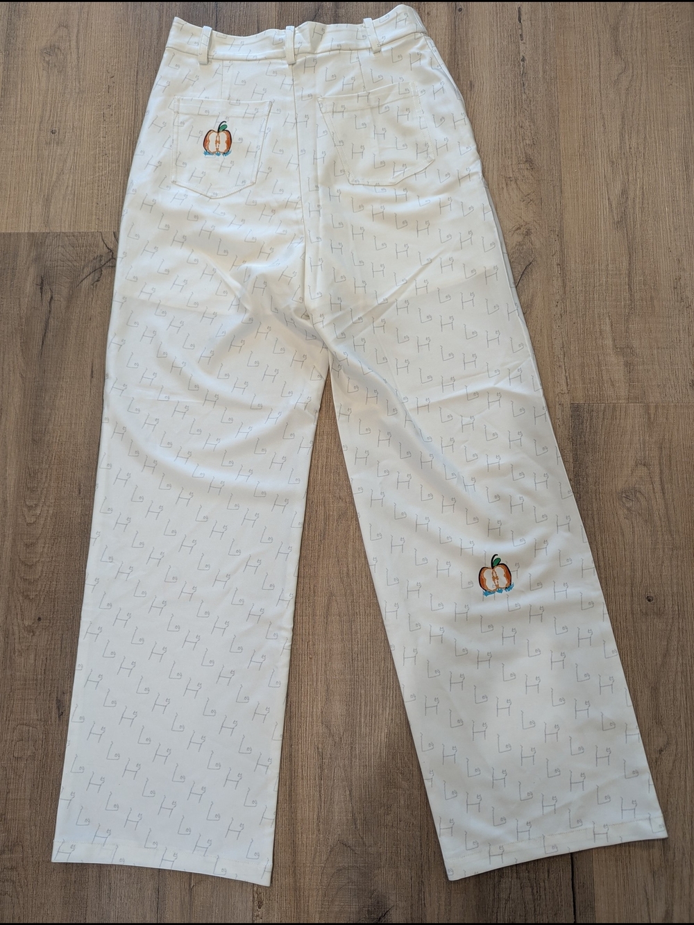 NWT Herlian Wide Leg Embroidered Pants - Picture 4 of 11